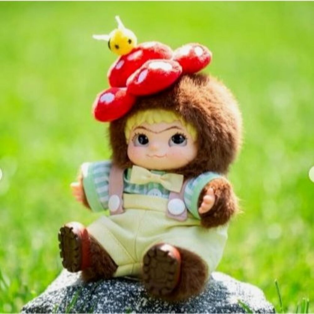 Wakuku Flower Gentleman Vinyl Face Plush Pendant Authentic Letsvan‎ US Seller b